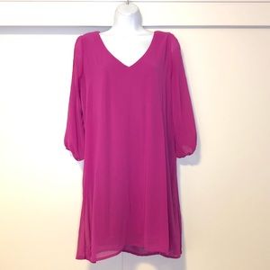 Pink long sleeves Dress